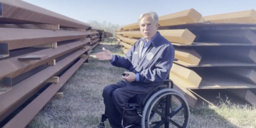 Gov. Greg Abbott Restarts Border Wall Construction Stopped By Biden