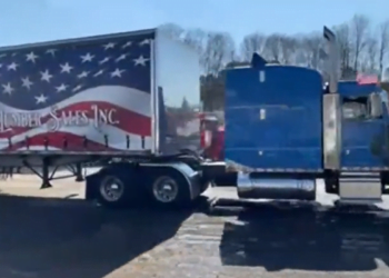 Sweet Looking Semi Trucks Heading Into WASHINGTON D.C. People’s Convoy