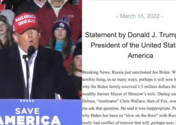 President Trump Rips Biden For Russian Sanctions Placed On Biden Family, Associates