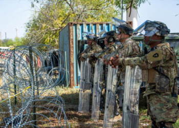 The Texas National Guard Conducting Drills, Prepare For Mass Migration Event
