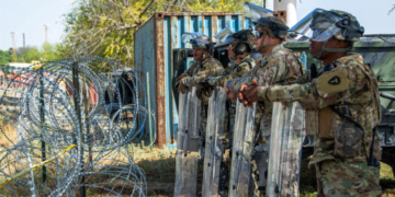 The Texas National Guard Conducting Drills, Prepare For Mass Migration Event