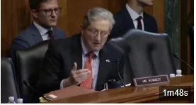 Sen. John Kennedy: “Do you believe cops kill unarmed Black men in America every single day?
