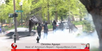 Mob Of Antifa Members Hurl Paint Filled Balloons, Smoke Grenades At Republican Campaign Event