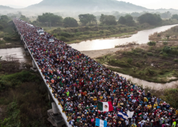 Largest Ever Recorded Migrant Caravan Heading Towards United States