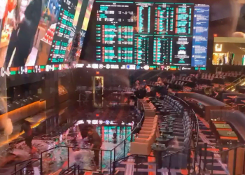 Videos Show Water Pouring Into Iconic Casinos, Las Vegas Strip Flooded As Major Thunderstorm Hits Sin City