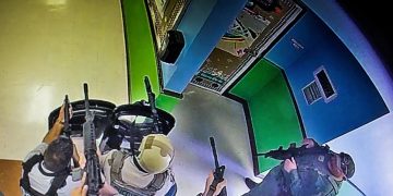 Watch: Chilling Uvalde Surveillance Video Shows Gunman Entering Classroom, Police Response