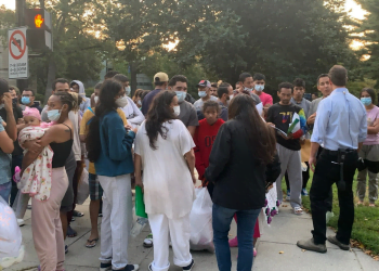 Buses of Illegal Migrants Arrive To D.C. Home Of Kamala Harris – Sent By Texas Gov. Greg Abbott