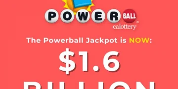 Strong Sales Lead To Record Jackpot, Powerball Now At $1.6 Billion