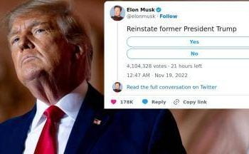 Elon Musk Twitter Poll To Reinstate Trump Has More Than 13 Million Votes