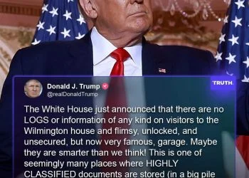 Trump Slams Biden For Not Having Visitation Records At The Home Where Classified Documents Were Found
