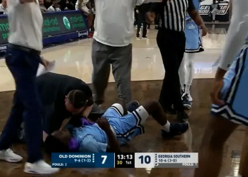 Video: Old Dominion Basketball Player Collapses Mid-Game, Clutches Chest