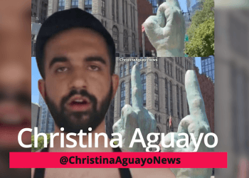 Giant Middle Finger Statue Erected In Front Of Zohran Mamdani’s City Hall In New York City