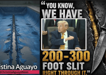 Trump Says There’s Proof Of Vandals Cutting 300 Foot Gash In Reflecting Pool, Pouring In Corrosive Chemicals